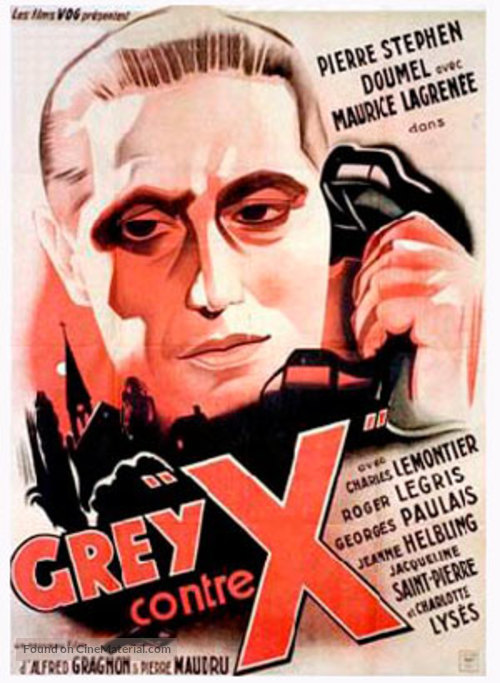 Grey contre X - French Movie Poster