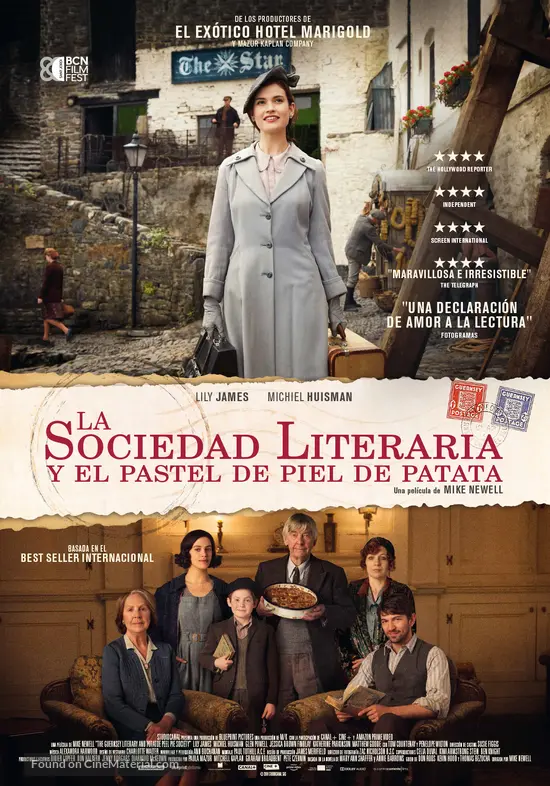 The Guernsey Literary &amp; Potato Peel Pie Society - Spanish Movie Poster