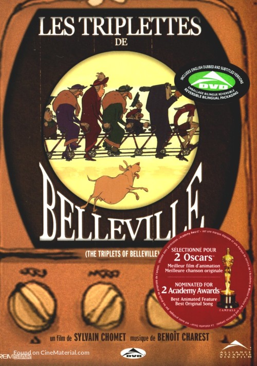 Les triplettes de Belleville - Canadian DVD movie cover