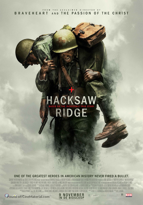 Hacksaw Ridge - Belgian Movie Poster