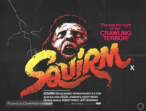 Squirm - British Movie Poster