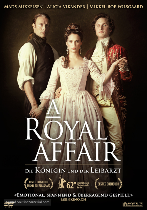 En kongelig aff&aelig;re - Swiss DVD movie cover