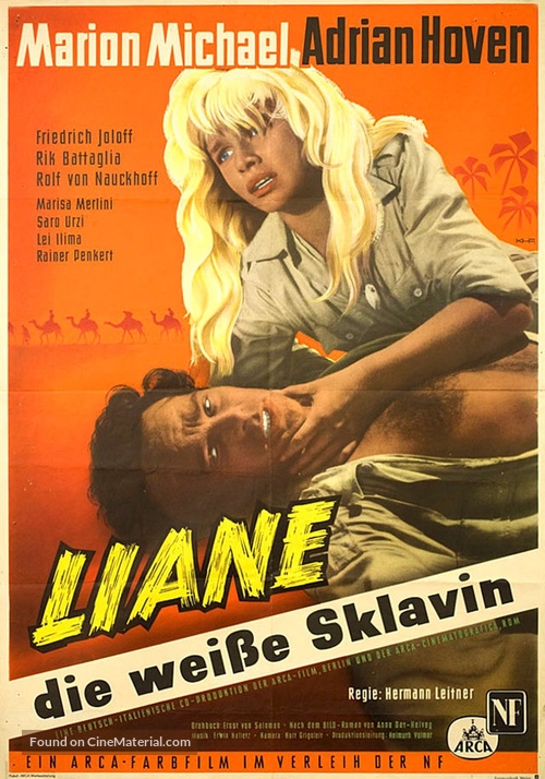 Liane, die wei&szlig;e Sklavin - German Movie Poster