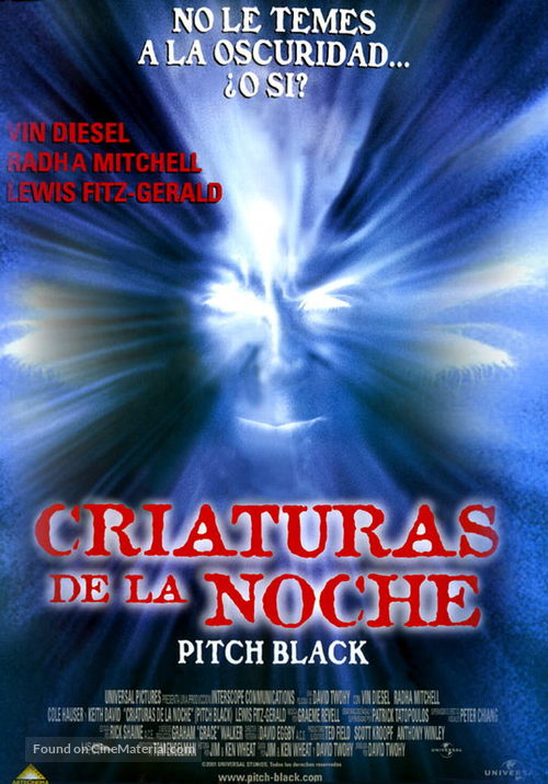 Pitch Black - Mexican Movie Poster
