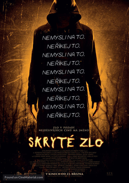 The Bye Bye Man - Czech Movie Poster