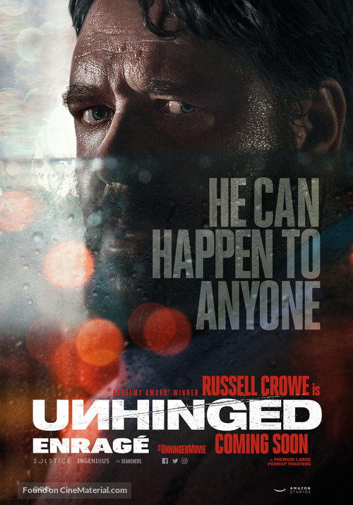 Unhinged - Belgian Movie Poster