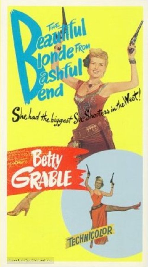 The Beautiful Blonde from Bashful Bend - VHS movie cover