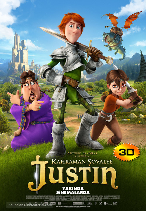 Justin and the Knights of Valour - Turkish Movie Poster