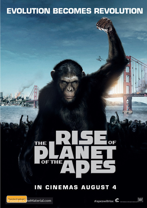 Rise of the Planet of the Apes - Australian Movie Poster