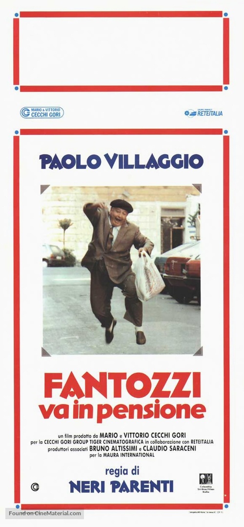 Fantozzi va in pensione - Italian Theatrical movie poster