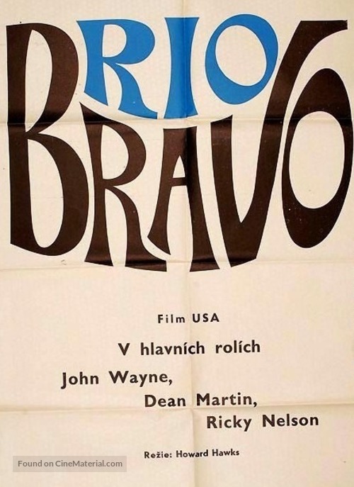 Rio Bravo - Czech Movie Poster
