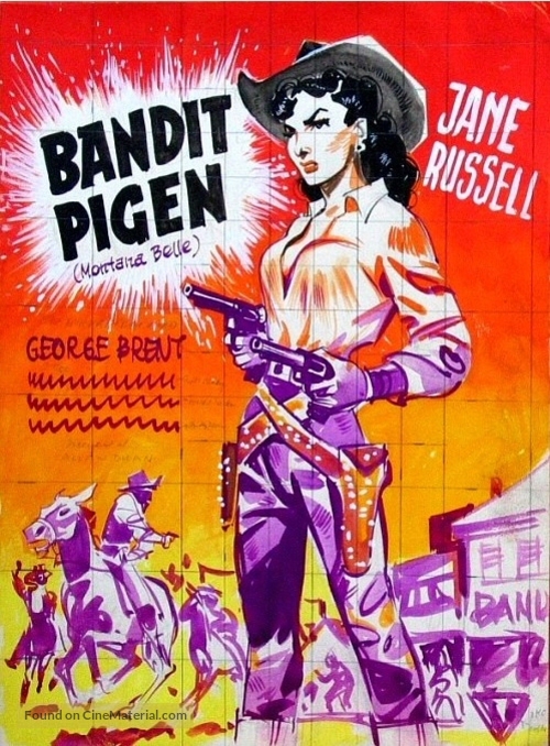 Montana Belle - Danish Movie Poster