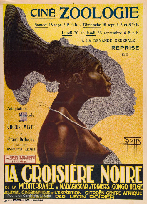 La croisi&egrave;re noire - Belgian Movie Poster