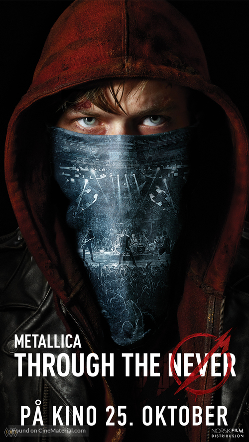 Metallica Through the Never - Norwegian Movie Poster