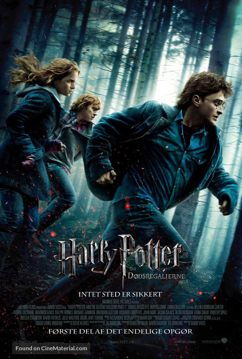 Harry Potter and the Deathly Hallows - Part 1 - Danish Movie Poster