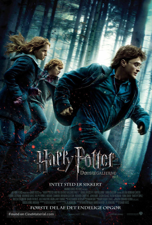 Harry Potter and the Deathly Hallows: Part I - Danish Movie Poster