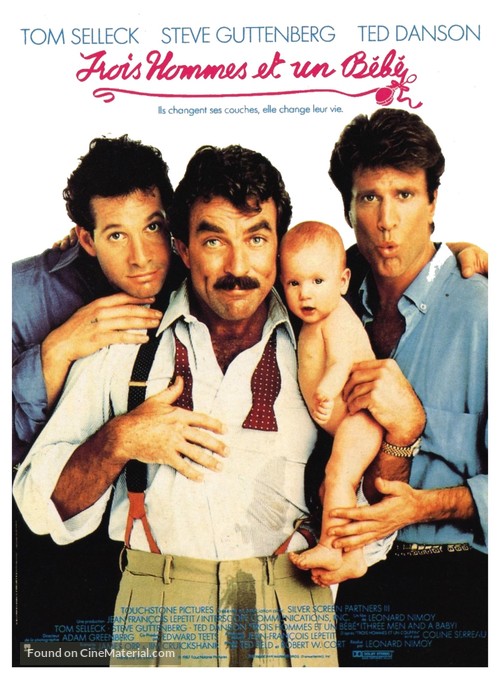 Three Men and a Baby - French Movie Poster