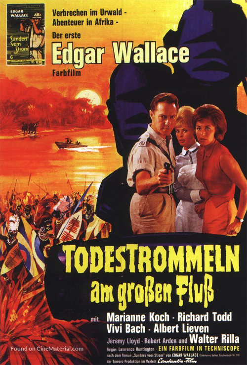 Death Drums Along the River - German Movie Poster