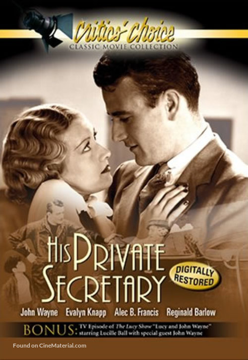 His Private Secretary - DVD movie cover