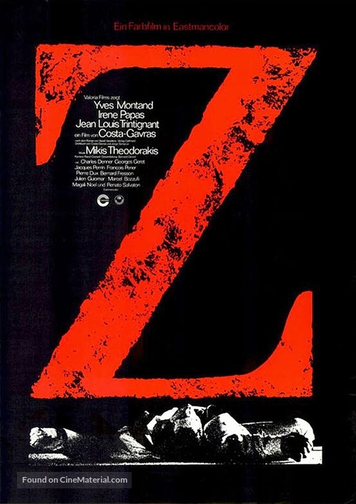 Z - German Movie Poster
