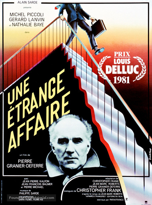 Une &eacute;trange affaire - French Movie Poster