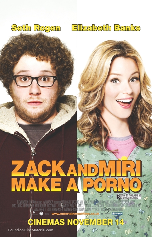 Zack and Miri Make a Porno - British Movie Poster