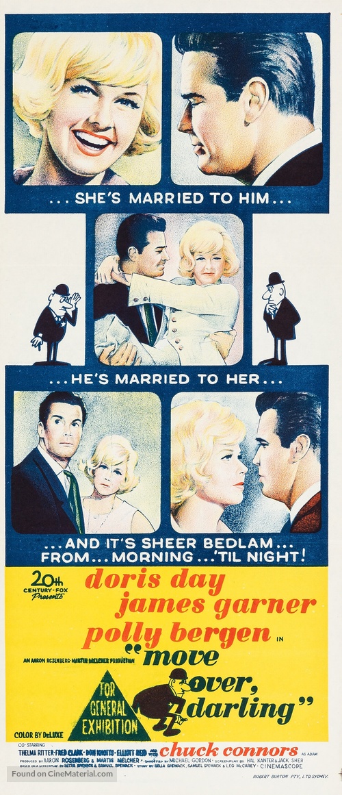 Move Over, Darling - Australian Movie Poster