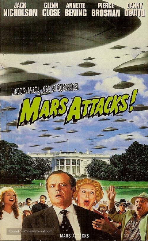 Mars Attacks! - Argentinian VHS movie cover