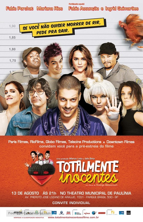 Totalmente Inocentes - Brazilian Movie Poster
