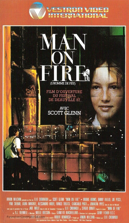 Man on Fire - French VHS movie cover