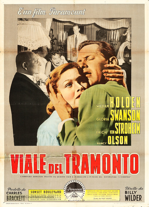 Sunset Blvd. - Italian Movie Poster