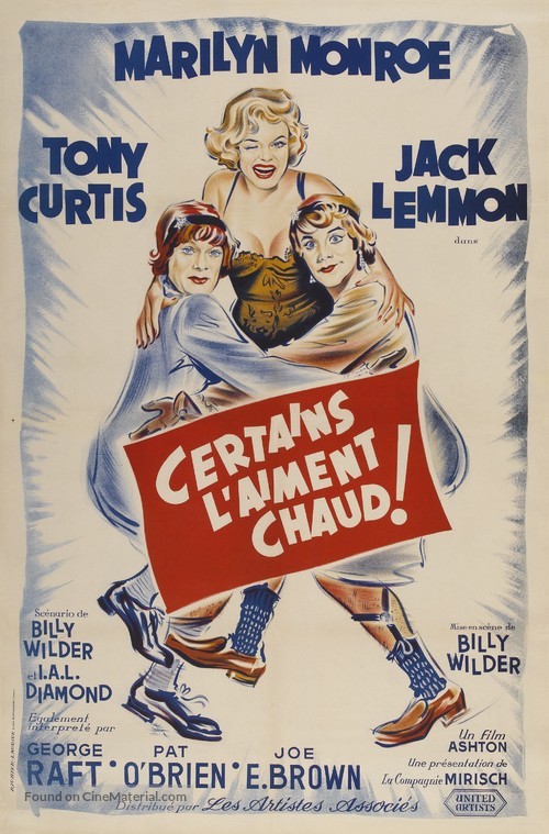 Some Like It Hot - French Movie Poster