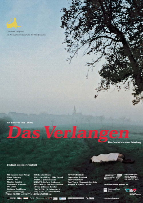 Das Verlangen - German Movie Poster