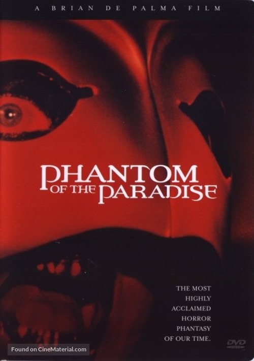 Phantom of the Paradise - DVD movie cover