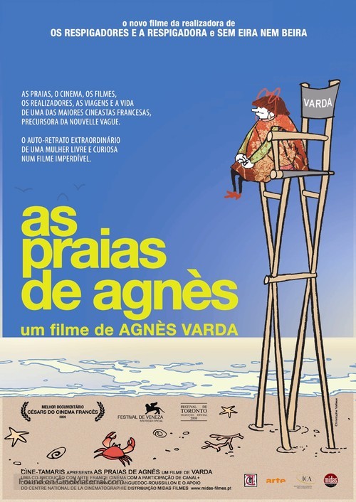 Les plages d&#039;Agn&egrave;s - Portuguese Movie Poster