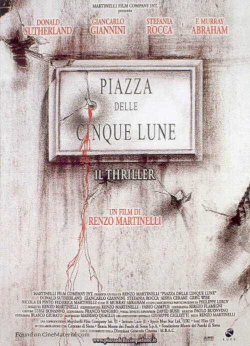 Piazza delle cinque lune - Italian Movie Poster