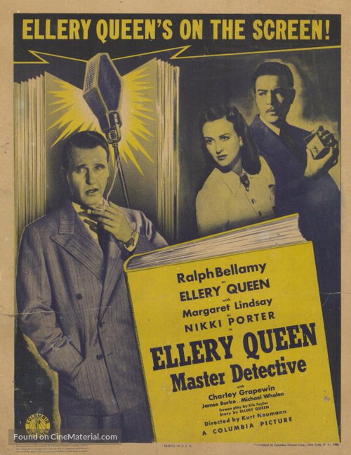 Ellery Queen, Master Detective - Movie Poster