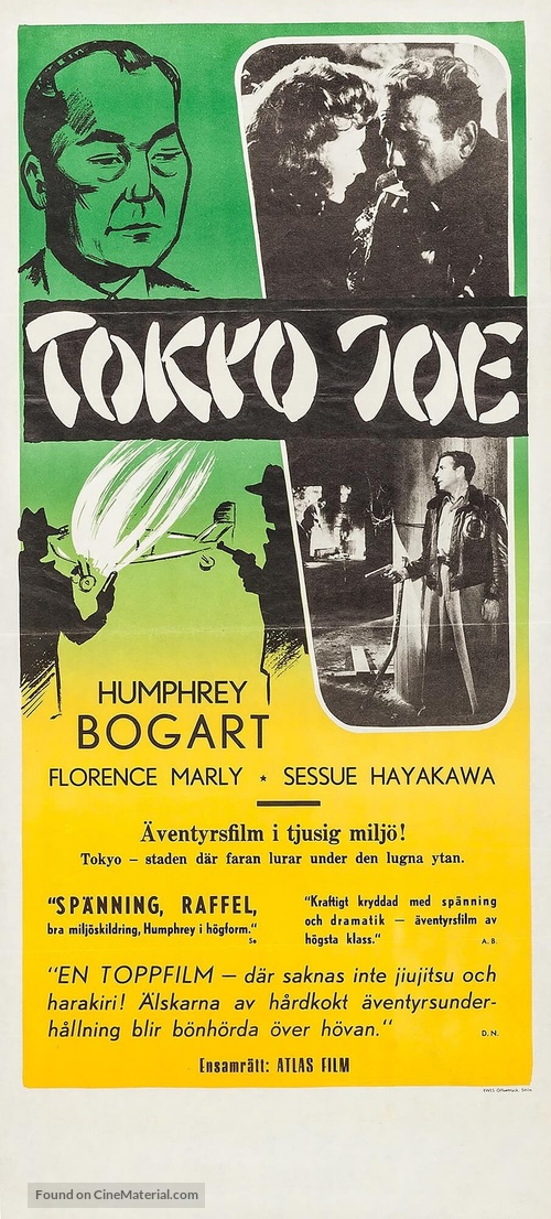 Tokyo Joe - Swedish Movie Poster