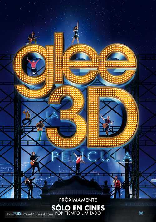Glee: The 3D Concert Movie - Chilean Movie Poster