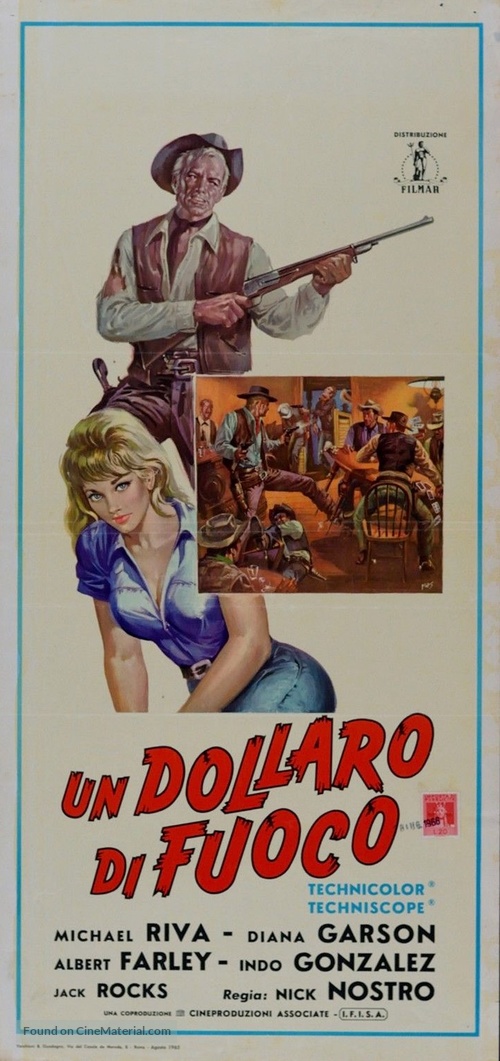 Un d&oacute;lar de fuego - Italian Movie Poster