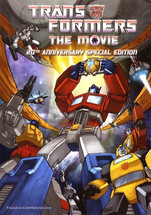 The Transformers: The Movie - Canadian DVD movie cover
