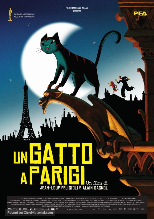 Une vie de chat - Italian Movie Poster