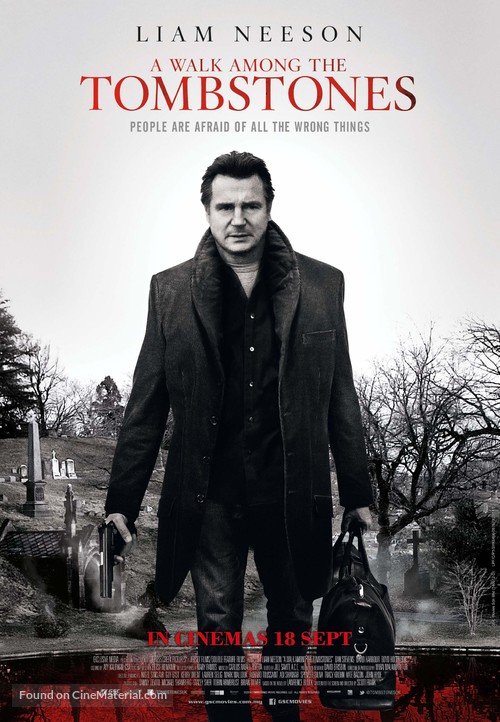 A Walk Among the Tombstones - Malaysian Movie Poster