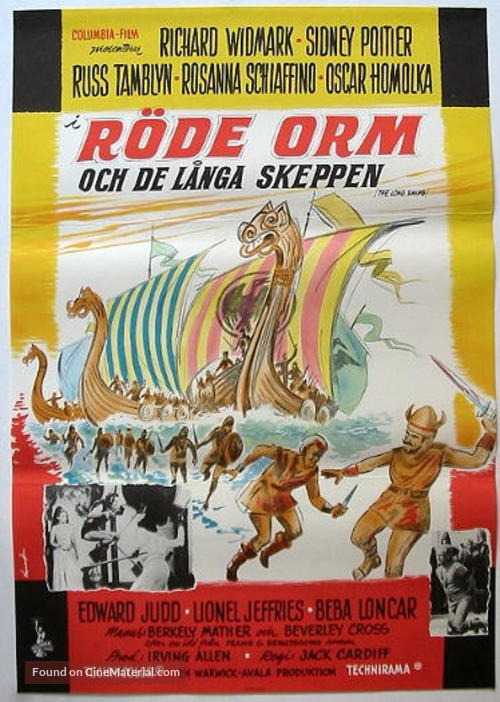 The Long Ships - Swedish Movie Poster