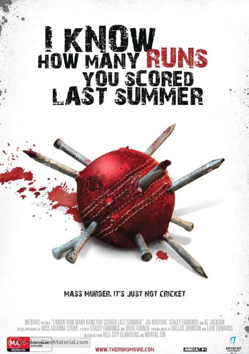 I Know How Many Runs You Scored Last Summer - Australian Movie Poster