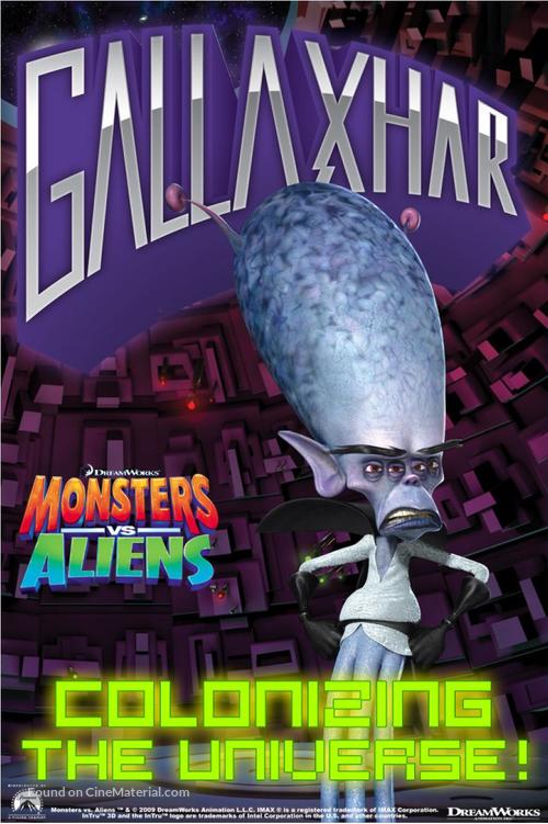 Monsters vs. Aliens - British Movie Poster