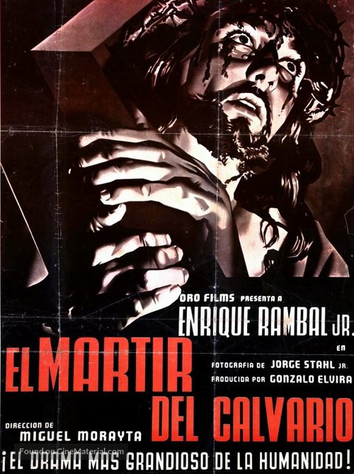 El m&aacute;rtir del Calvario - Mexican Movie Poster