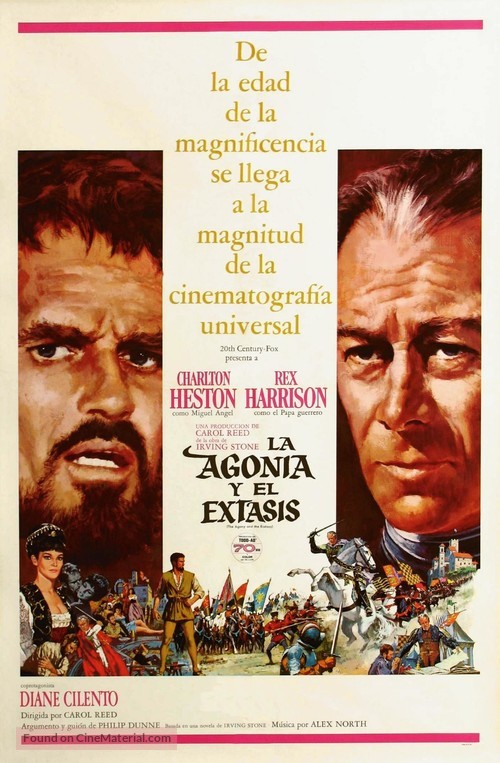 The Agony and the Ecstasy - Argentinian Movie Poster