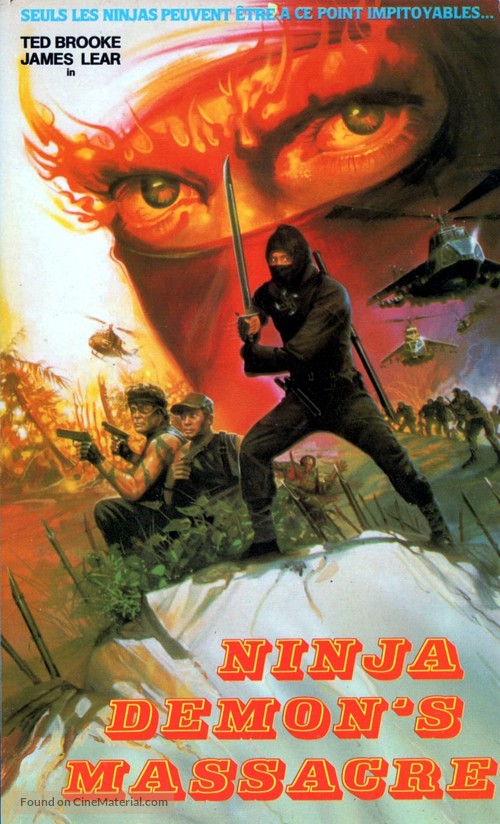 Ninja Demon&#039;s Massacre - French VHS movie cover