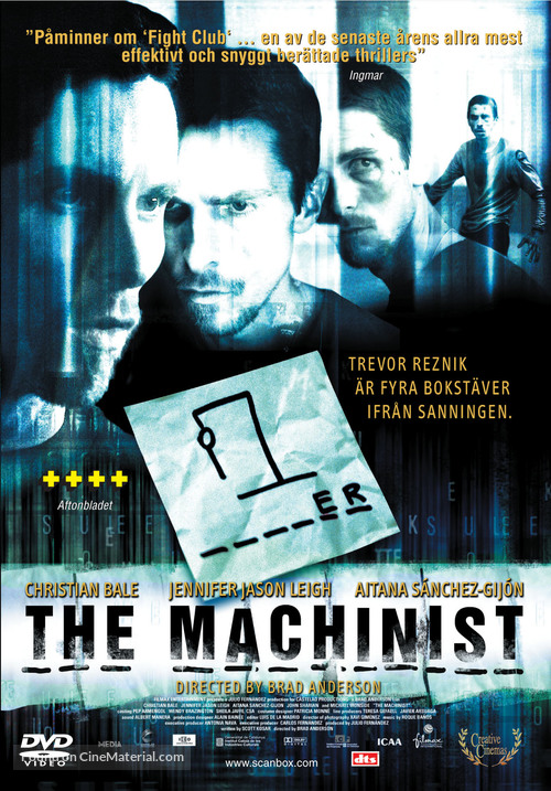 The Machinist - Swedish Movie Cover